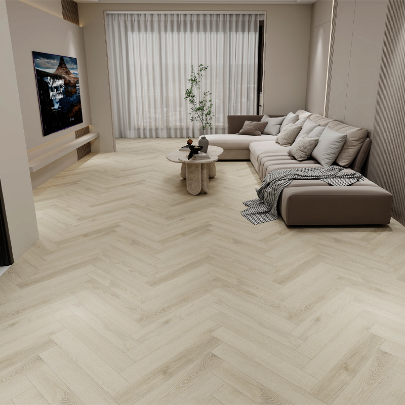 リビングルーム用ラミネートフローリングヘリンボーンスタイル リビングルーム用ラミネートフローリングヘリンボーンスタイル